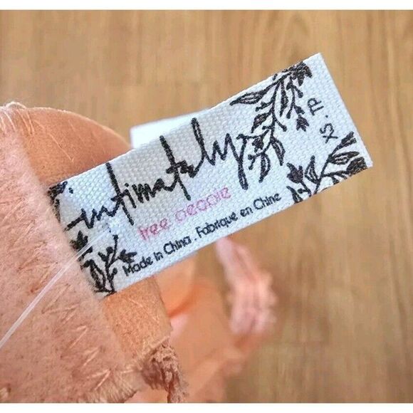 Free People Women's XS Galloon Halter Lace Bralette It Orange - Picture 6 of 7